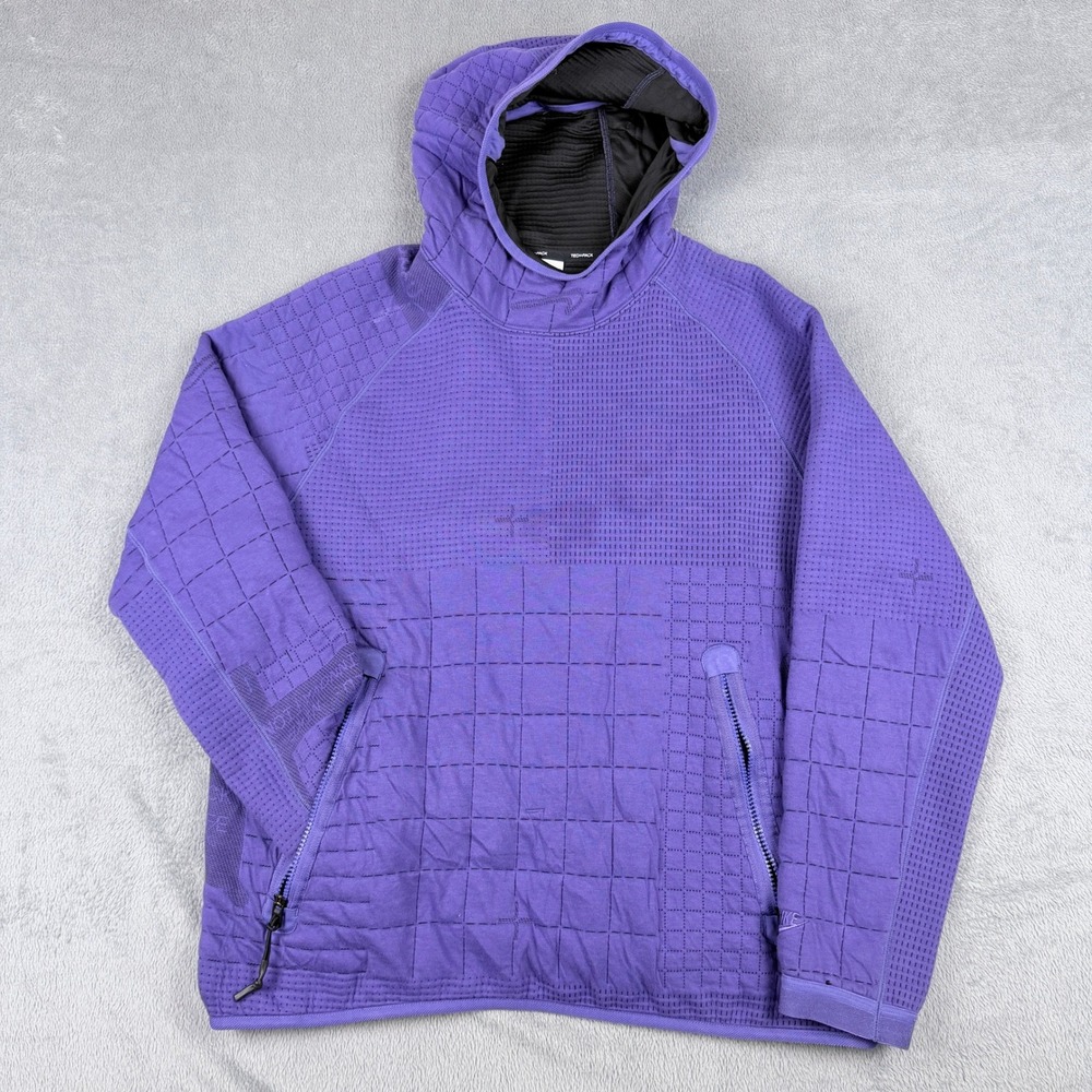 Nike Tech Pack Therma-FIT ADV Purple Engineered Knit Hoodie DM5522-579 Mens M